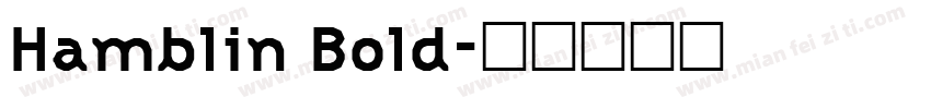 Hamblin Bold字体转换